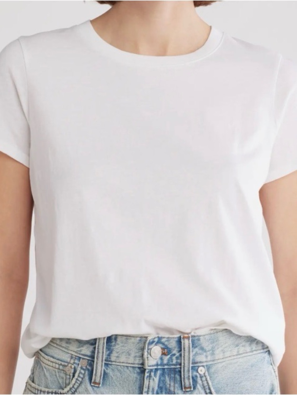 Madewell Vintage Crewneck Cotton T-Shirt - White